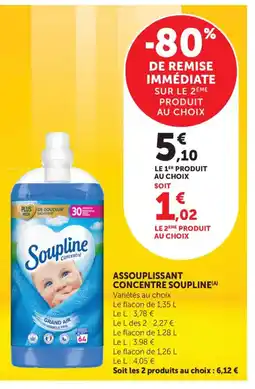 Bi1 SOUPLINE Assouplissant concentre offre