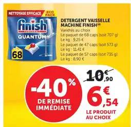 Bi1 FINISH Detergent vaisselle machine offre