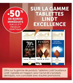 Bi1 LINDT EXCELLENCE Sur la gamme tablettes offre