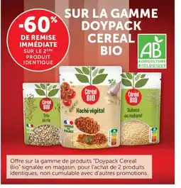 Bi1 CEREAL BIO Sur la gamme doypack offre