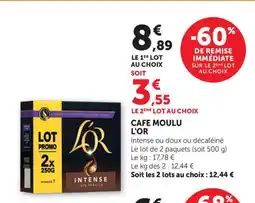 Bi1 L'OR Cafe moulu offre