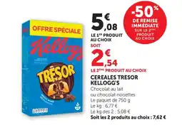 Bi1 KELLOGG'S Cereales tresor offre