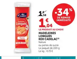 Bi1 KER CADELAC Madeleines longues offre