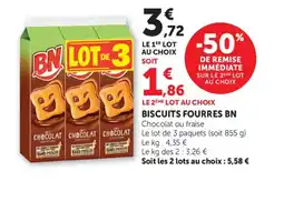 Bi1 BN biscuits fourres offre