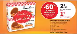 Bi1 BONNE MAMAN Tartelettes offre