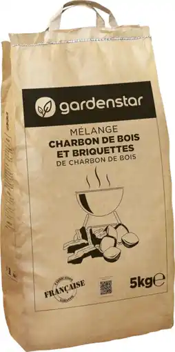 Auchan Gardenstar charbon de bois filière responsable offre