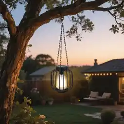 Auchan Gardenstar lanterne solaire à suspendre h.16cm offre