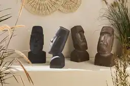 Auchan Gardenstar tête de moai h.47 cm offre