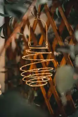 Auchan Gardenstar suspension solaire led h.19cm offre