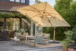 Auchan Gardenstar parasol déporté rectangulaire 3 x 4 m offre