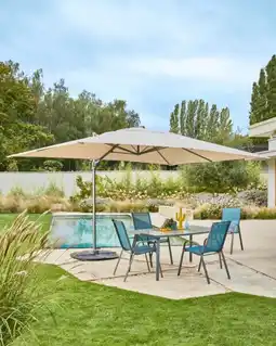 Auchan Gardenstar parasol déporté 3 x 4 m offre