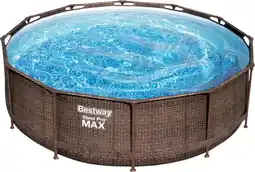 Auchan Bestway piscine tubulaire steel pro max offre