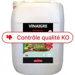 Auchan Qualipro vinaigre surpuissant 14° 20l offre