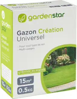 Auchan Gardenstar gazon universel 0,5 kg offre