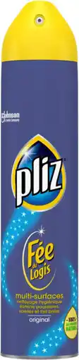 Auchan Pliz aérosol nettoyant hygiénique fée du logis pliz offre