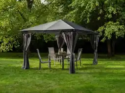 Auchan Gardenstar tonnelle avec rideaux offre