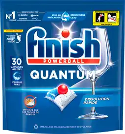 Auchan Finish capsule lave vaisselle quantum finish offre