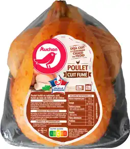 Auchan Auchan poulet entier cuit fumé auchan offre
