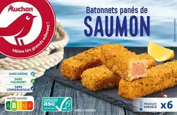 Auchan Auchan bâtonnets de saumon panés surgelés auchan offre