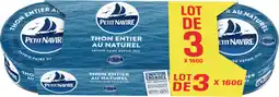 Auchan Petit navire thon entier au naturel petit navire offre