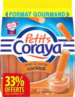 Auchan Coraya bâtonnets de surimi petits coraya offre