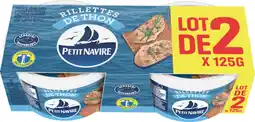Auchan Petit navire rillettes de thon petit navire offre