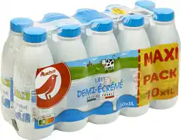 Auchan Auchan lait demi-écrémé auchan offre