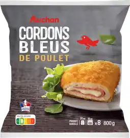 Auchan Auchan cordons bleus de poulet surgelés auchan offre