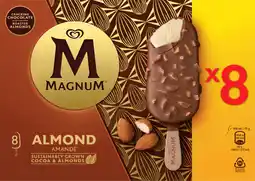 Auchan Magnum bâtonnets glacés aux amandes magnum offre