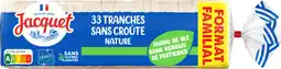 Auchan Jacquet pain de mie sans croûte nature jacquet offre