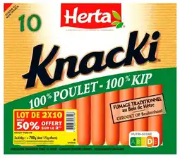 Auchan Herta knacki poulet herta offre