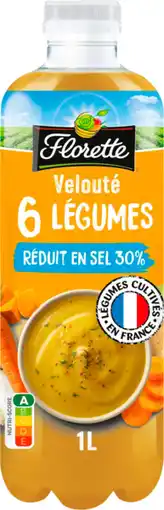 Auchan Florette velouté 6 légumes réduit en sel 30% florette offre