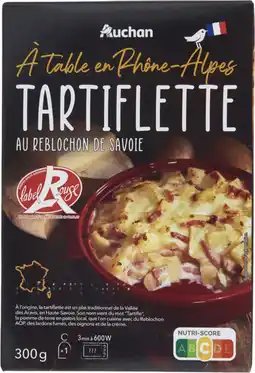 Auchan Auchan a table en france tartiflette au reblochon de savoie auchan à table en france offre