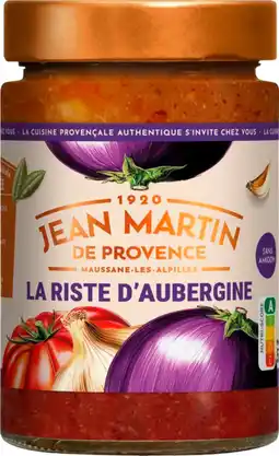 Auchan Jean martin riste d'aubergines à la provençale jean martin offre
