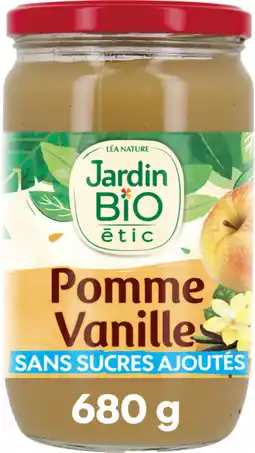 Auchan Jardin bio purée bio pomme vanille jardin bio étic offre