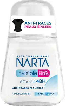 Auchan Narta déodorant bille anti-transpirant narta offre