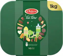 Auchan Delacre boîte en métal assortiment biscuits delacre tea time offre
