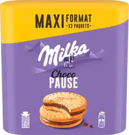 Auchan Milka biscuits choco pause milka offre
