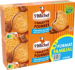 Auchan St michel galettes fourrées au chocolat au lait st michel offre