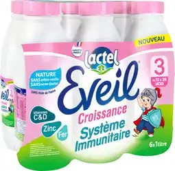 Auchan Eveil lait croissance système immunitaire eveil lactel offre