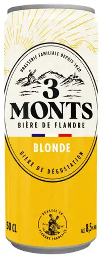 Auchan 3 monts bière blonde 3 monts offre