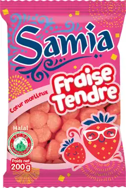Auchan Supermarché Samia bonbons fraise tendre halal samia offre
