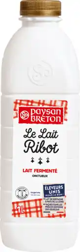 Auchan Supermarché Paysan breton lait fermenté ribot paysan breton offre