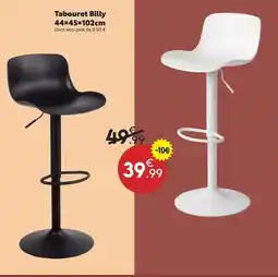 Maxi Bazar Tabouret billy 44x45x102cm offre