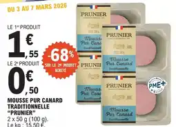 E.Leclerc Mars - mousse pur canard traditionnelle offre