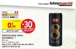 Intermarché Bière blonde forte offre