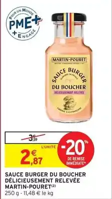 Intermarché Express Burger - sauce du boucher délicieusement relevée offre