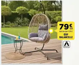 Centrakor Oeuf balancelle offre