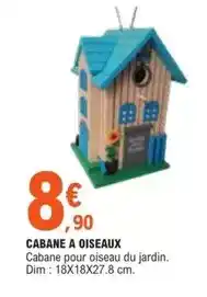 E.Leclerc Dim - cabane a oiseaux offre