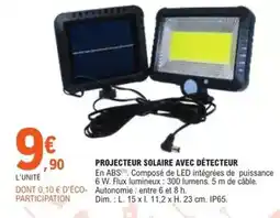 E.Leclerc Dim - projecteur solaire avec détecteur offre